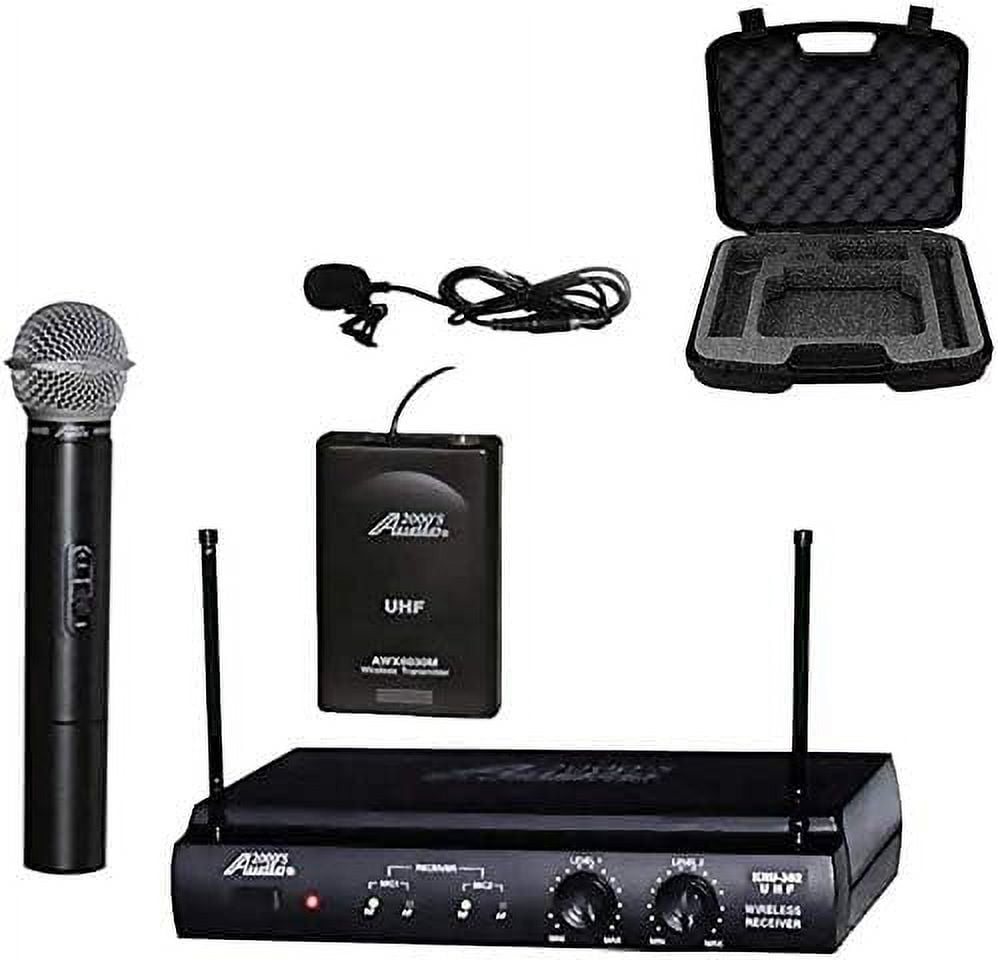 AWM6032L UHF DualChannel Wireless Microphone System with One Handheld