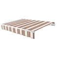 thumbnail image 1 of AWNTECH 14x10 Maui Left Motor Patio Retractable Awning Outdoor Canopy Sun Shade Without Aluminum Protective Hood, Brown and Terra Stripe, 1 of 3