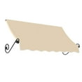 thumbnail image 1 of AWNTECH 6 ft. Charleston Scrolled Arm Style Door/Window Awning Fixed Outdoor Canopy 76.5 Inch W x 24 Inch H x 24 Inch Proj, Dark Tan, 1 of 2