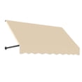 thumbnail image 1 of AWNTECH 6 ft. Dallas Retro Open-Sided Slope Style Door/Window Awning Fixed Outdoor Canopy 76.5 Inch W x 18 Inch H x 36 Inch Proj, Dark Tan, 1 of 2