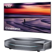 AWOL Aetherion Max 4K 3D ultra short throw projector & 132" Cinematic Screen Bundle