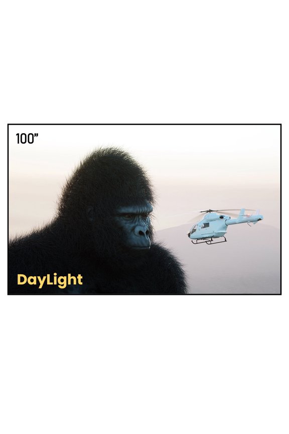 100" Ambient Light Rejecting Screen for Ultra Short Throw Projector, Fresnel Screen for Bright Daylight Room