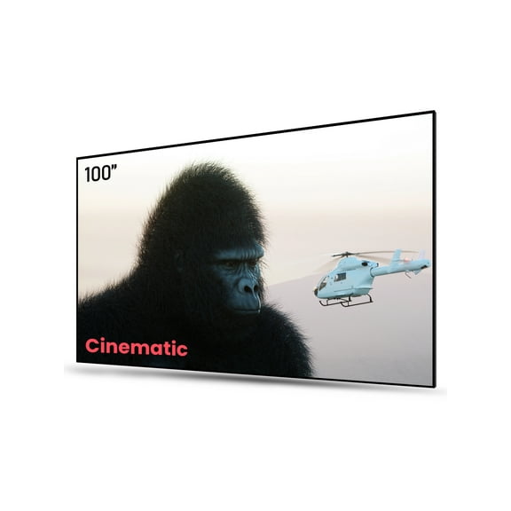 AWOL VISION Ambient Light Rejecting (ALR) Projector Screen for Ultra Short Throw (UST) Projector, 100" Fixed Frame