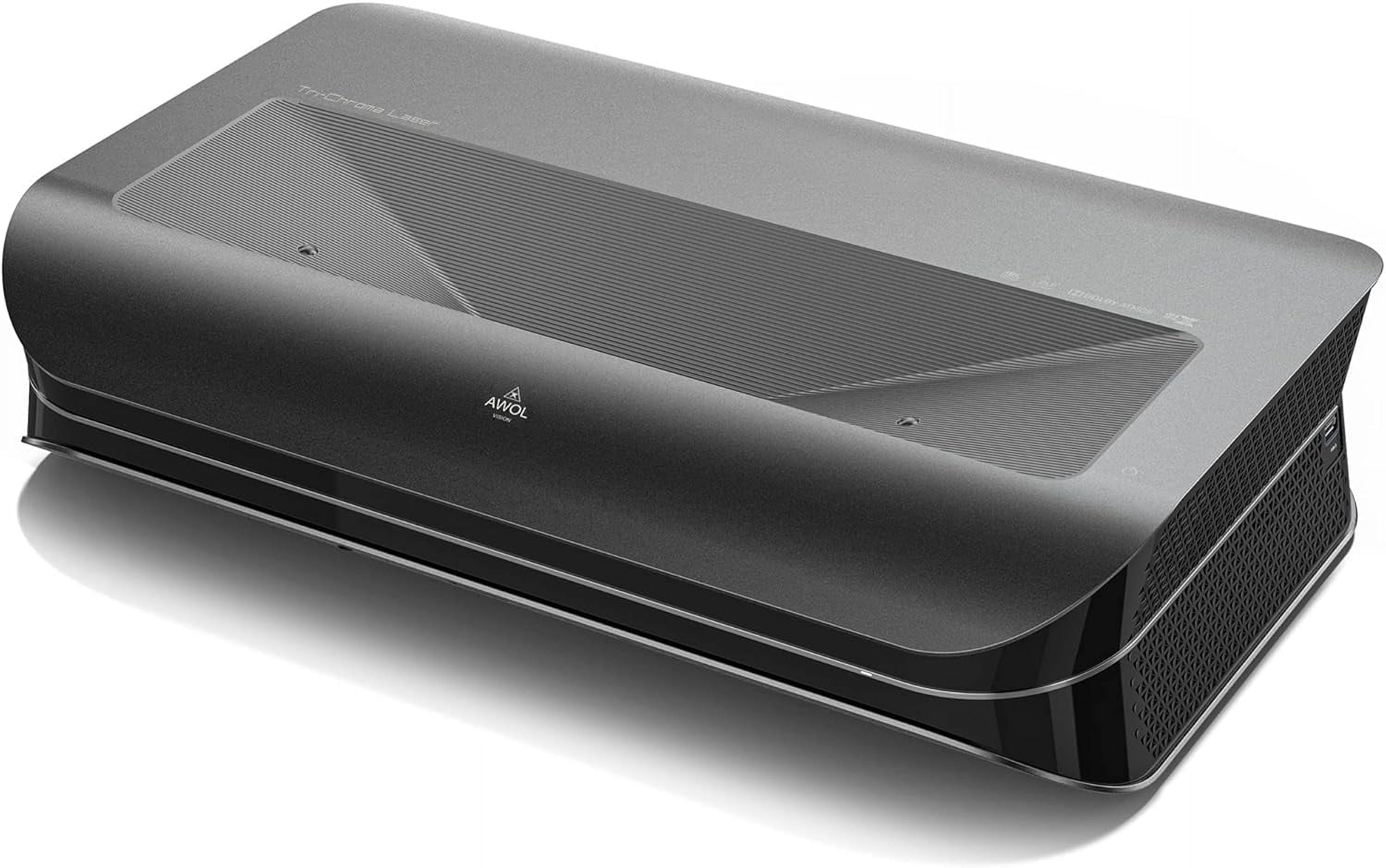 AWOL VISION LTV-2500 Pro 4K UHD Ultra Short Throw Triple Laser Projector with Dolby Vision & Atmos, Active 3D, 150", HDR10+