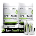 thumbnail image 1 of AWOW Professional CPAP Mask Wipes, Cleaner Wipes for Mask & Equipment, Unscented, 75 Count (2 Pack) with Travel Wipes, 1 of 7