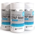 thumbnail image 1 of AWOW Professional CPAP Mask Cleaning Wipes, Unscented, 100% Cotton, 62 Count (Pack of 3), 1 of 11