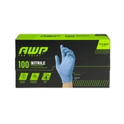 AWP Pro Paint 49910-14 Disposable Gloves, Nitrile, Blue, One Size, 100 Count