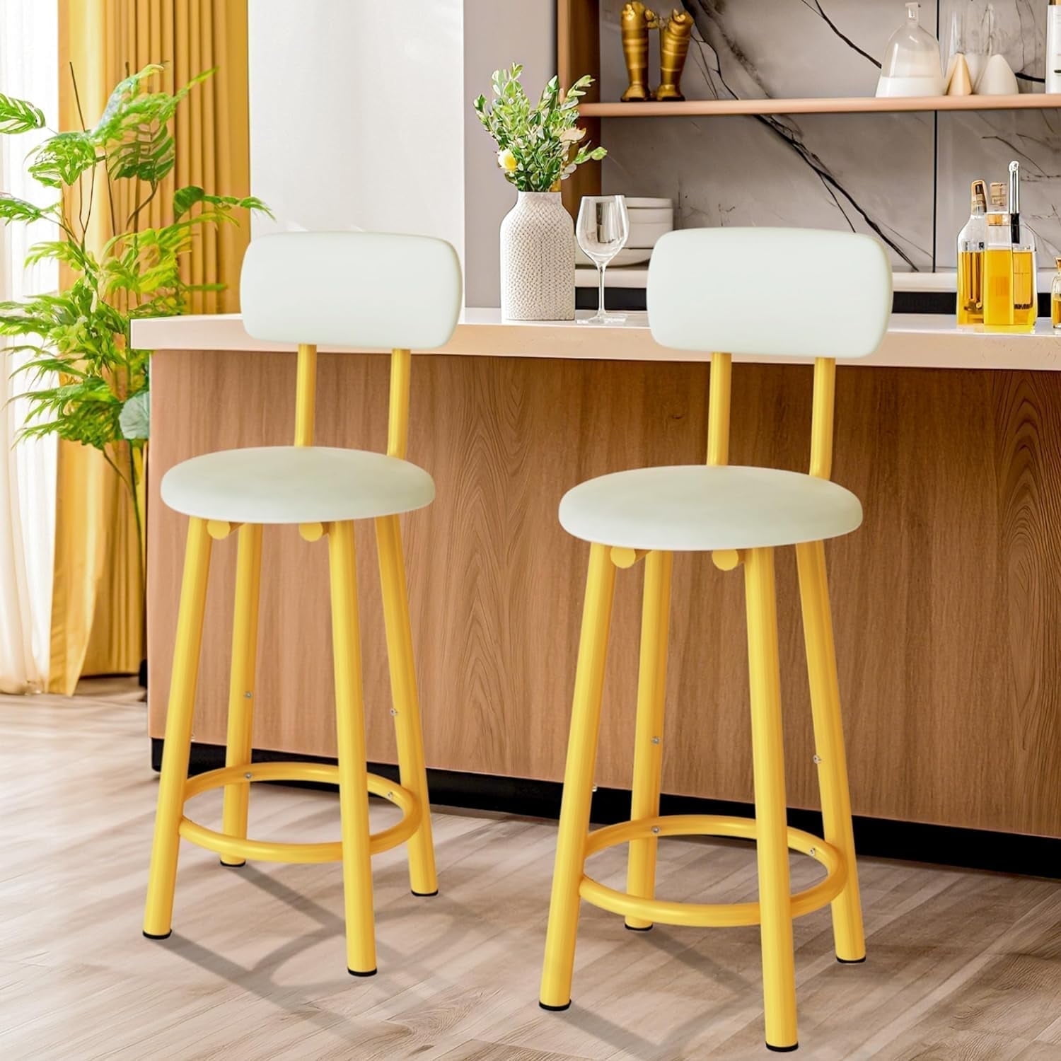 Walmart yellow bar stools discount