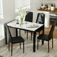 thumbnail image 1 of AWQM 5 Piece Modern MDF Dining Table Set, Black/White, 1 of 8