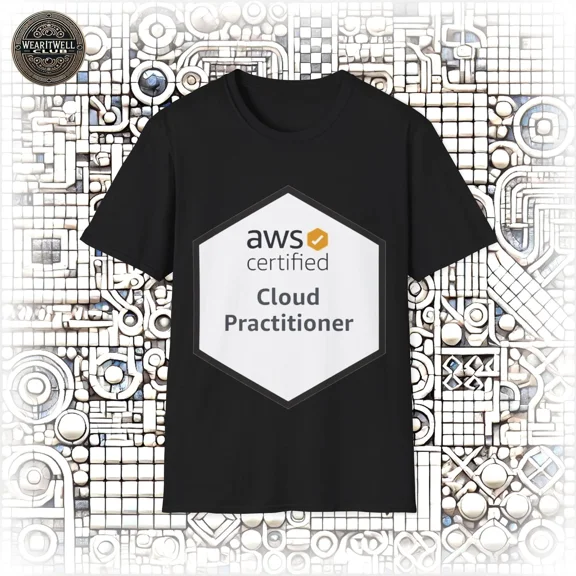 AWS Certified Cloud Practitioner Logo Unisex T-Shirt