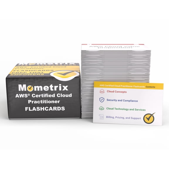 AWS Cloud Practitioner Study Cards: Exam Prep Essentials and Practice Test Questions for the AWS Certified Cloud Practitioner CLF-C02 [Full Color Cards]