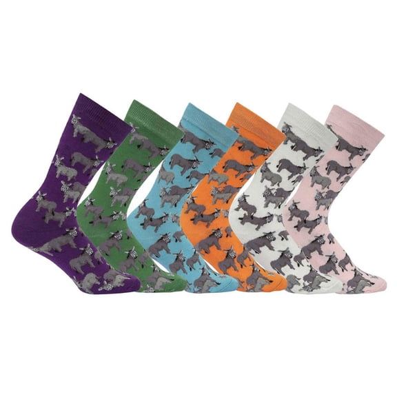 AWST Int'l Donkey Love Socks 6 pack