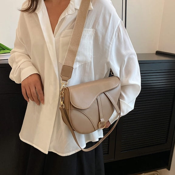 AWST Int'l  Saddle Shoulder Handbag - Tan