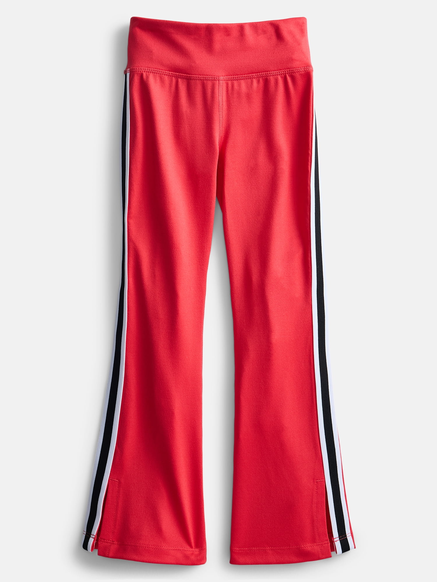 Athletic Works Girls Active Stripe Flare Leggings, Sizes 4-18