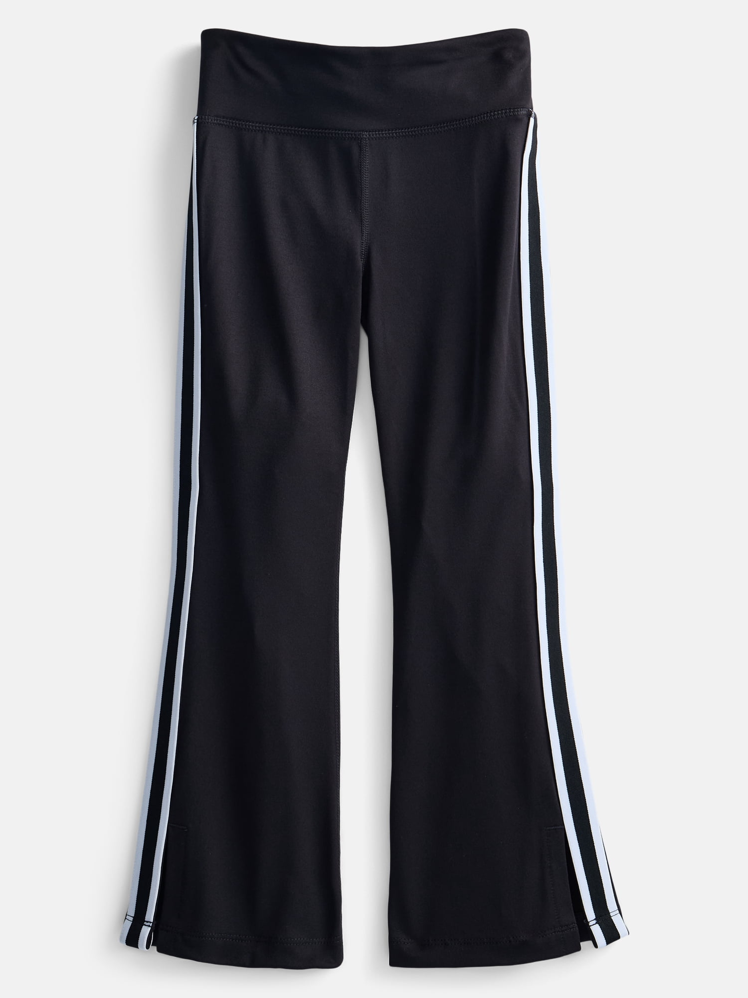 Athletic Works Girls Active Stripe Flare Leggings, Sizes 4-18