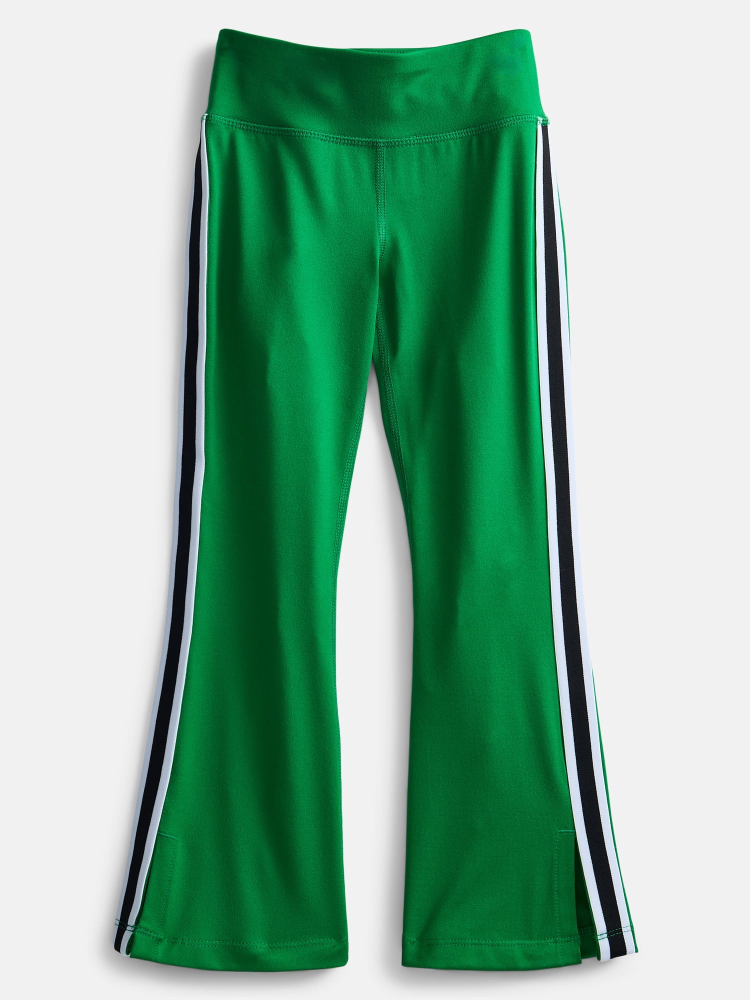 Athletic Works Girls Active Stripe Flare Leggings, Sizes 4-18
