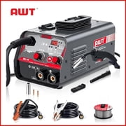 AWT MIG Welder 140Amp, Flux Core MIG Welder/Stick 2 in 1 Welding Machine, Welder Machine 110V With Synergy IGBT Inverter, Portable Gasless Welder Equipment