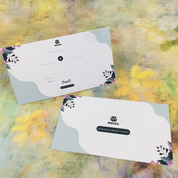 AWUSA Announcement Cards, Premium Thick Cardstock, Versatile for All Occasions
