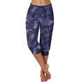 thumbnail image 1 of AWXNJUX Casual Pants for Women Capri Leggings for Women 2024 High Waisted Cutout Yoga Capris Lightweight Cozy Cropped Pants Solid Soft Pajams Pants Flowy Pants Woman's Pants (Purple,XXL), 1 of 4