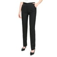 thumbnail image 1 of AWXNJUX Casual Pants for Women Women's Work Straight High Waist Chinos Button Down Straight Long Trousers Pants Pants Suit Pants Work Pants Women Pants Women's Casual Pants (Black,XXL), 1 of 5