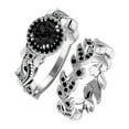 AWXNJUX Rings for Women Diamond Double Ring Set for Women Fashion