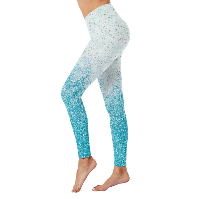 AWXNJUX Seamless Leggings for Women Women Printed Trouser Pant Leggings
