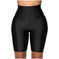 thumbnail image 1 of AWXNJUX Summer Leggings Women Stretch Bike Shorts Workout Short Mini High Waist Shorts Gym Sports Pants Tights for Women Leggings Woman Leggings High Waisted Workout Leggings(Black,L), 1 of 6