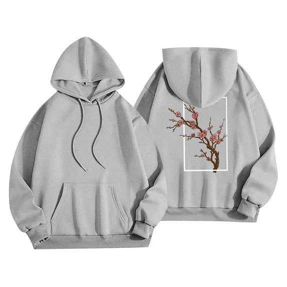 AWXNJUX Sweatshirt for Women Hoodie Print Blond Hoodie Blond Album Hoodie Pullover Tops Streetwear Hoodies Sweatshirts Sudaderas Para Mujer (Gray,S)