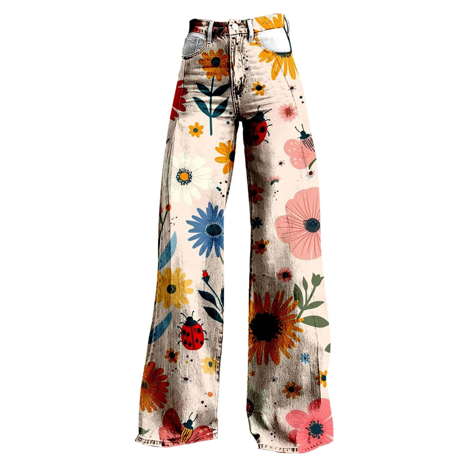 All-Over Print Women's Wide-Leg Pants