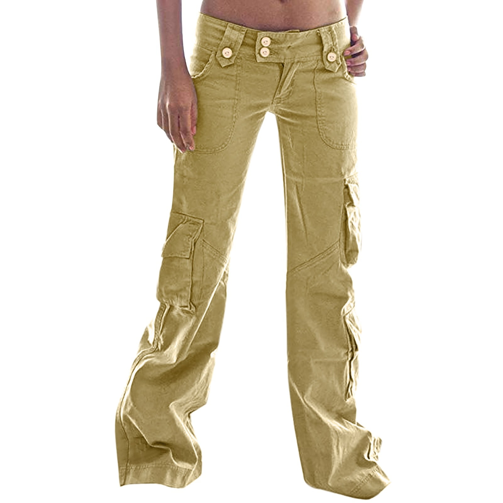 ボトムスその他 PAROSH Women Pants D230716CASH24005 Green AWXNJUX-Women-s-Cotton-Button-