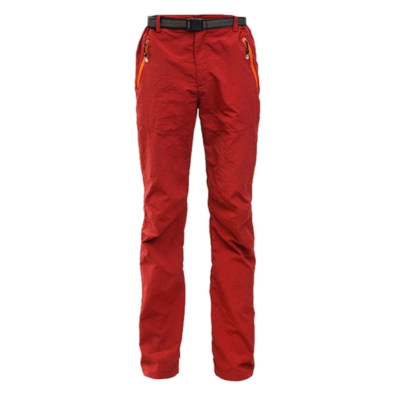 AWXNJUX Work Pants Women Women's Outdoor Sports Quick Drying Windproof and Rainproof Mountain Climbing Quick Drying Pants Pants Womens Casual Pants for Women Palazzo Pants (Red,XL)