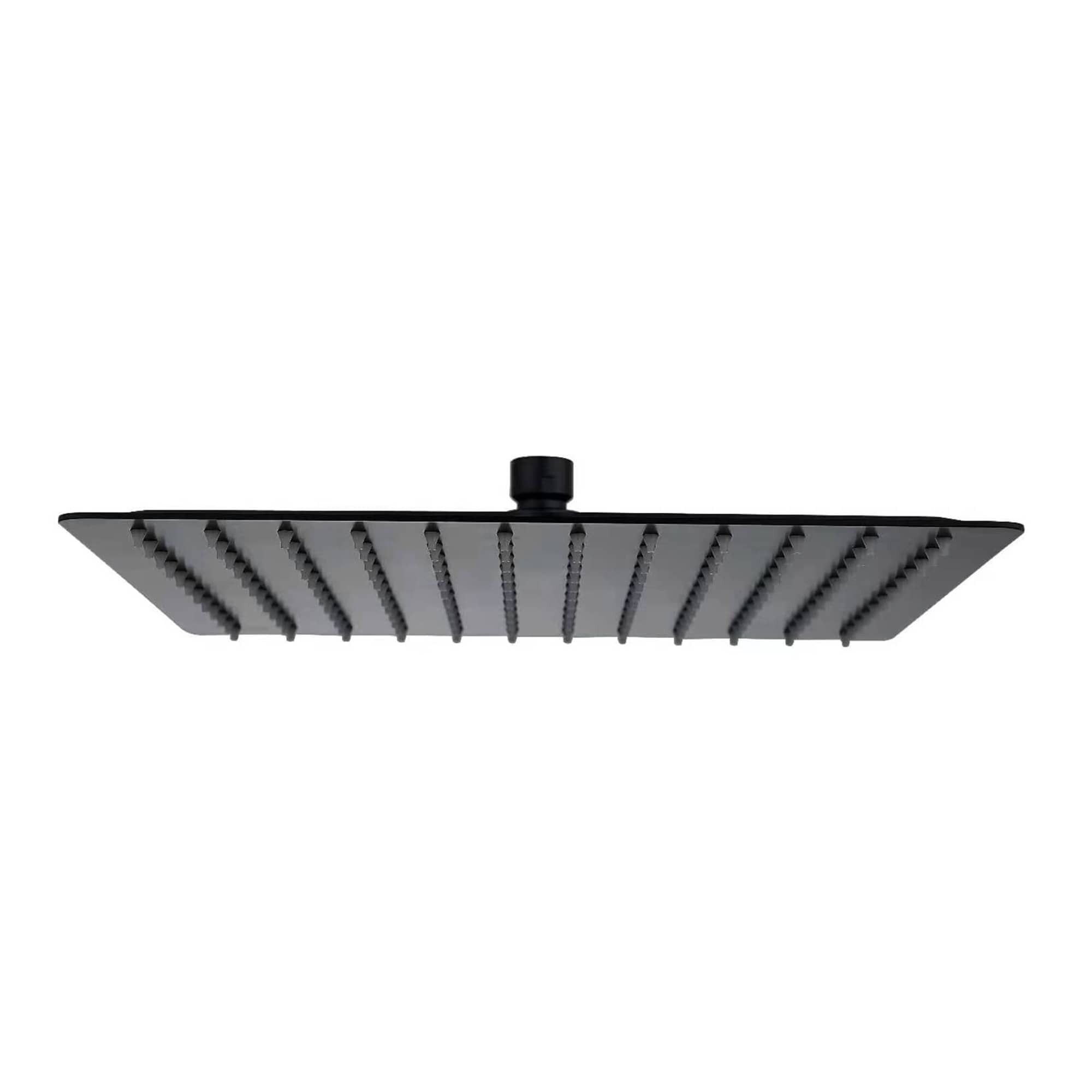 Matte Black 10" Square Stainless Steel Rain Shower Head