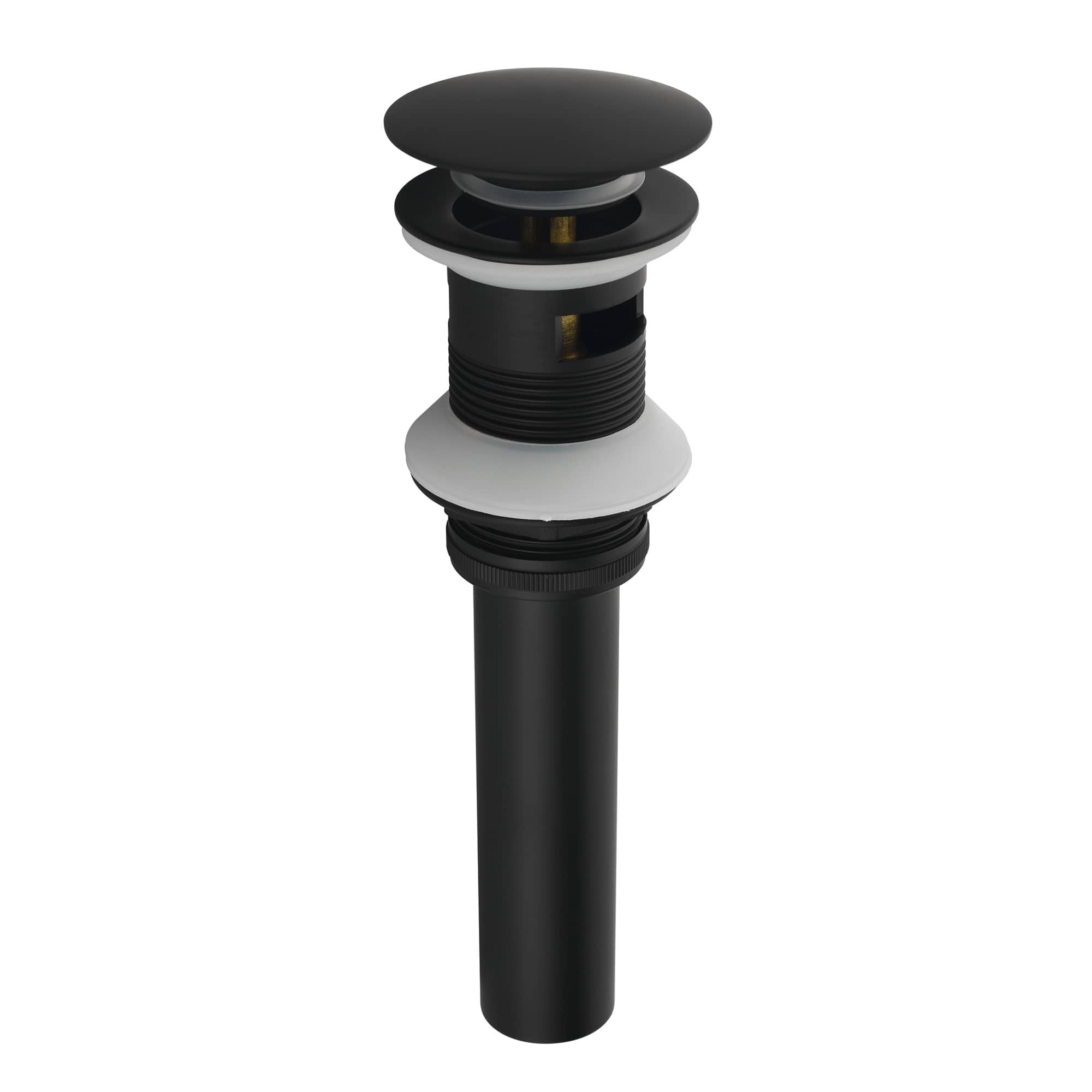Bathroom Sink Drain With Overflow – Pop-Up Drain Assembly For Vessel & Vanity Sinks, Chrome Finish, Fits 1-1/2" To 1-3/4" Hole