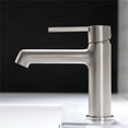 thumbnail image 1 of AWZTOO Single Handle Bathroom Sink Faucet One Hole Bathroom Faucets Modern Basin Vanity Mixer Taps With Valve Brushed Nickel Brushed, Nickel Finish, 1 of 5