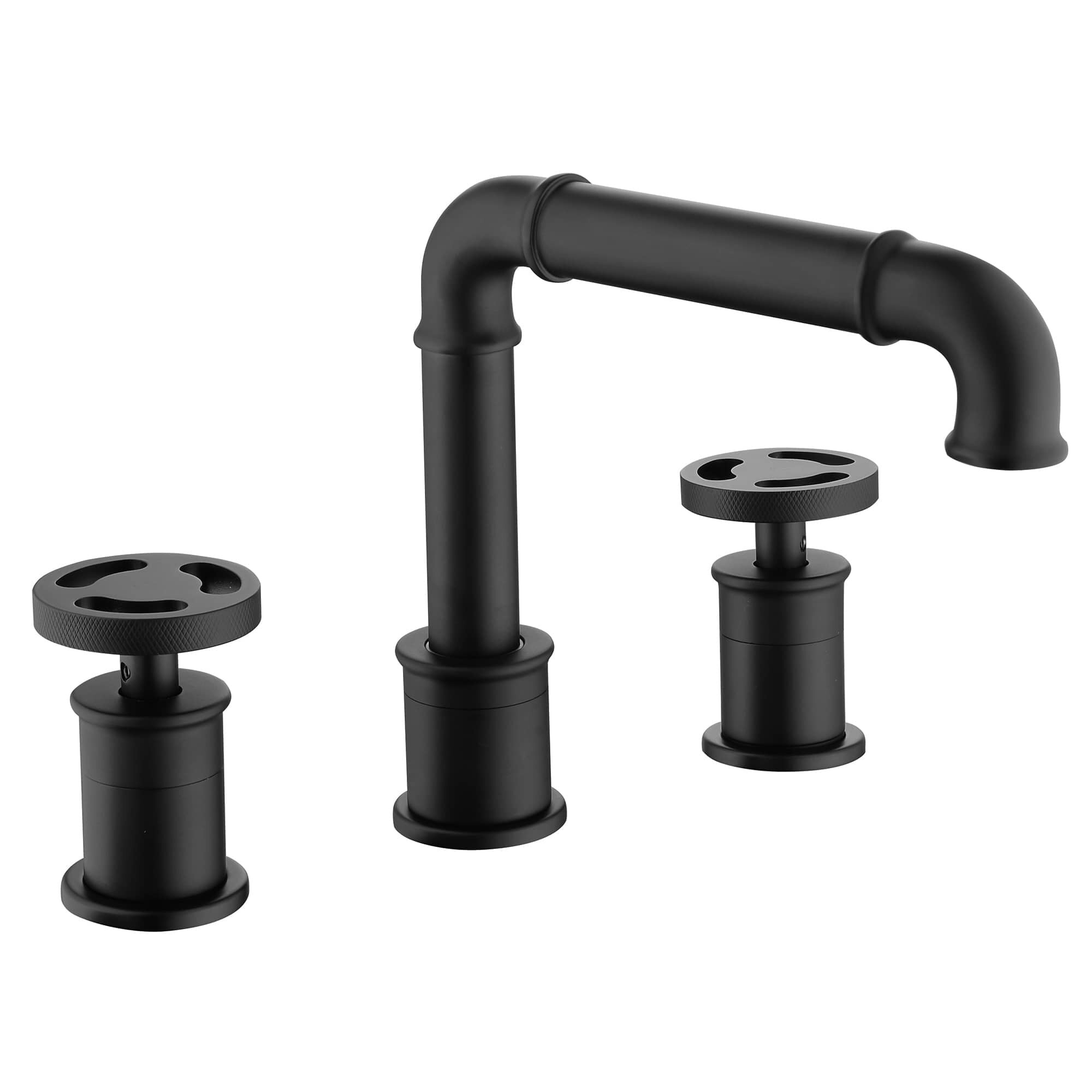 AWZTOO Widespread Bathroom Faucet 3 Holes 8 Inchs Bathroom Sink Faucet ...