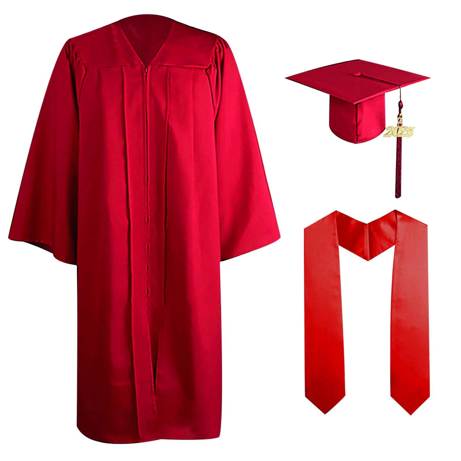Short Form Graduation Robe AWZXDE 2026 Graduation Clothing 2024 Unisex Adult Graduation Attire ...