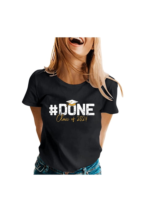 2026 Graduation Clothing Class Of 2024 Graduation T-Shirt Commemorative For Students And Supportive Family Members Black,XXL