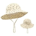 thumbnail image 1 of AWZXDE Adjustable Bucket Hats For Kids For Summer Outings And Picnics Suitable For Ages 1 To 3 Casual Outfits BG4, 1 of 2