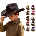 thumbnail image 1 of AWZXDE Adjustable Size Western Style Cowboy Sun Hat For Boys Girls, 1 of 4