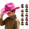 thumbnail image 1 of AWZXDE Adjustable Size Western Style Cowboy Sun Hat For Boys Girls, 1 of 4
