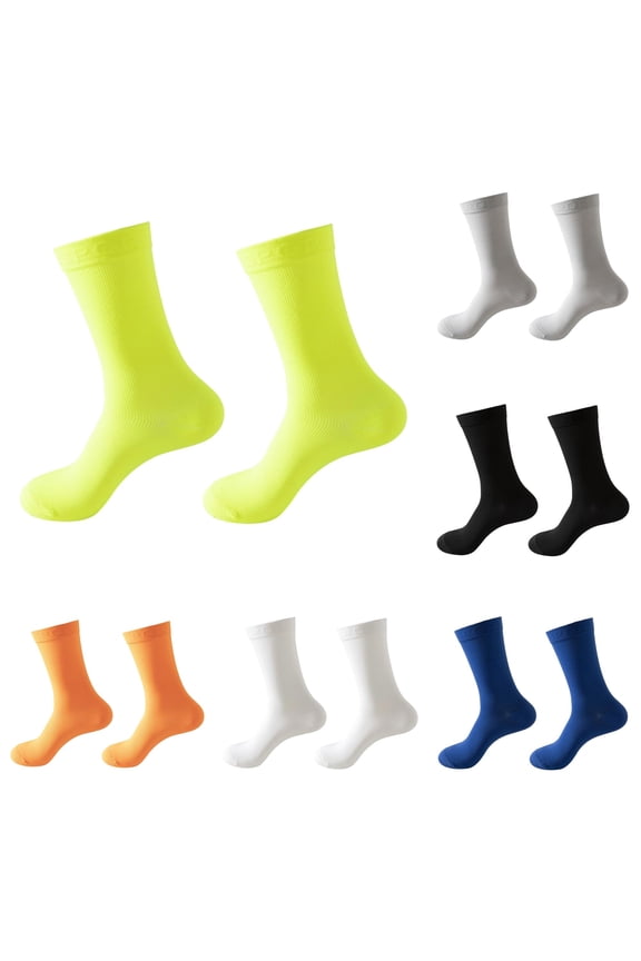 Athletic Ankle Socks Spring Summer Thin Mid Calf Breathable Fitness Running Cycling Long Socks