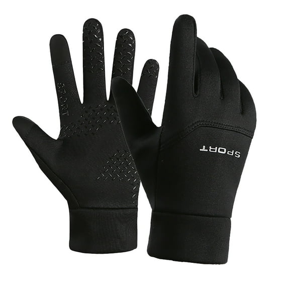 AWZXDE Autumn and Winter Men's Cold Proof Non Black Gloves for Warmth and Comfort Black,One Size