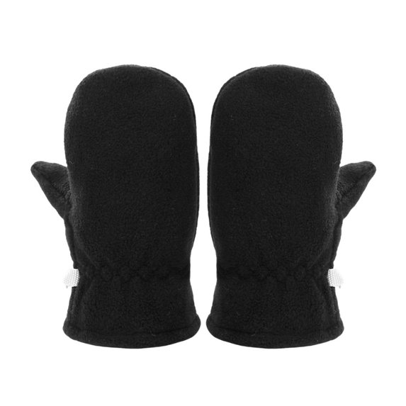 AWZXDE Baby Gloves Soft Kids Winter Thermal Mittens For Babies And Toddlers Enhanced Warmth Comfort For Cold Weather Outdoor Black,6-24 Months
