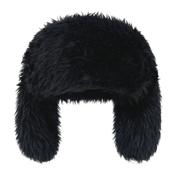 AWZXDE Beanie Hats For Women Winter Warm With Rabbit Style Ears Soft Comfortable Ear Cap For Cute Style And Cold Weather Black