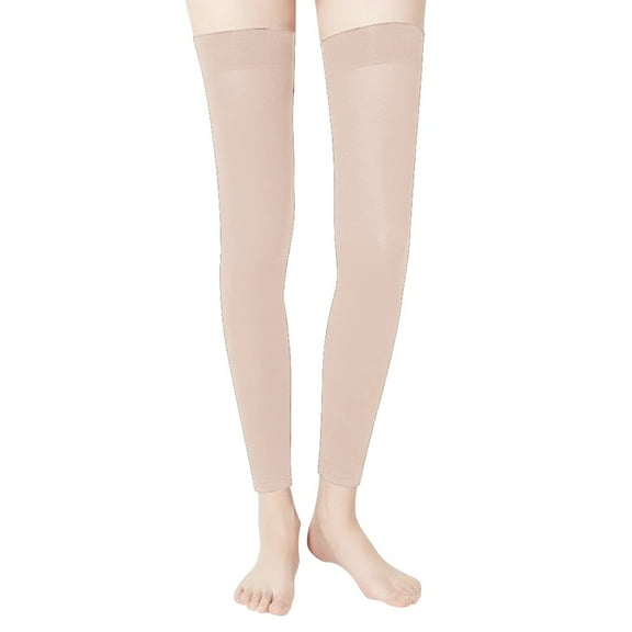 AWZXDE Blend Knee High Leg Warmers Women's Soft Stretchable Comfortable All Season Beige,One Size