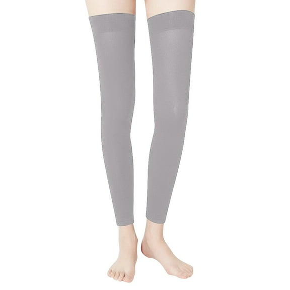 AWZXDE Blend Knee High Leg Warmers Women's Soft Stretchable Comfortable All Season Grey,One Size