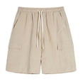 thumbnail image 1 of AWZXDE Boys Casual Shorts Pull On Elastic Waist Lightweight Breathable Comfortable Summer Beach for, 1 of 8