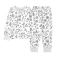 thumbnail image 1 of AWZXDE Boys Christmas Coloring Pajama Set Long Sleeve Crew Neck Top And Jogger Pants Line Art Print Sleepwear For Holiday Creative Activity, 1 of 8