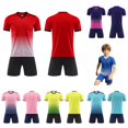 thumbnail image 1 of AWZXDE Boys Girls Children Football Sports Basketball Tracksuit Shorts T Shirt Sportswear Outdoor Activewear Set Red，13-14 Years, 1 of 6