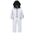 thumbnail image 1 of AWZXDE Boys All Season Insulated Snowsuit Jumpsuit For Skiing Outdoor Winter Activities Thermal Windproof Soft Kids Romper Baby Winter Suit White, 1 of 9